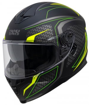 Full face helmet iXS iXS1100 2.4 black matt-yellow fluo XS