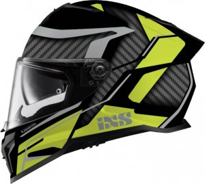 Full face helmet iXS iXS 912 SV 2.0 BLADE black-fluo yellow (glossy) XS