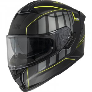 Full face helmet iXS iXS422 FG 2.1 matt black-neon yellow XL