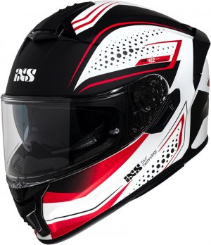 Full face helmet iXS iXS 422 FG 2.2 white matt-red M