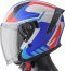 Jet helmet GMS VECTUS black matt - petrol - red 2XL