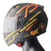 Full face helmet GMS ZG12501 HEXAGO graphic yellow - orange XS