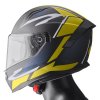 Full face helmet GMS ZG12601 VELOX graphic matt black-yellow-grey 2XL